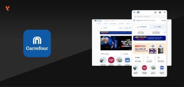 وب سایت و اپلیکیشن موبایل کارفور برای منطقه خاورمیانه